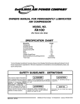 DeVillbiss Air Power Company FA100 Troubleshooting guide