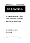 Emerson PD9814 Owner`s manual