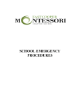 school emergency procedures - East Cooper Montessori Charter