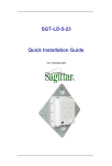 Sagittar SGT-LD-5-23 Installation guide