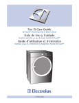 Electrolux IQ-Touch 137018300 A Use & care guide