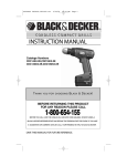 Black & Decker CDC18GK2-XE Instruction manual