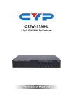 CYP CFSW-51MHL Specifications