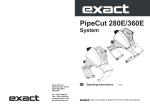 eXact PipeCut 280E System Operating instructions