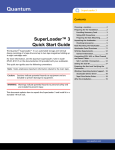 Quantum SuperLoader 3 User`s guide