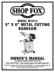 Woodstock SHOP FOX M1013 Specifications
