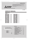 Mitsubishi Electric MUCFH-24NV- E3 Service manual