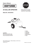 Craftsman 486.245332 Owner`s manual