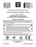 Bakers Pride 3152 Operating instructions