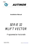 Vector VEC12B Installation manual