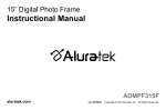 Aluratek ADMPF315F Operating instructions