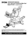 Ryobi TS1351 Operator`s manual