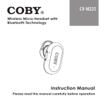 Coby CV-M225 Instruction manual