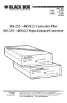Plus RS-232 Specifications