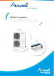 Airwell YUDA060 Service manual