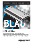 Blaupunkt MPA680 Specifications