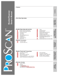 ProScan Monitor/Receiver Operating instructions