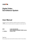 Vision VHD-800X User manual