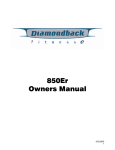 Diamondback 1250Ef Owner`s manual