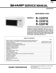 R-320FK R-320FQ R-320FW SERVICE MANUAL