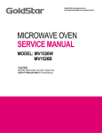 MICROWAVE OVEN SERVICE MANUAL