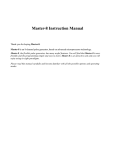 Venturer Master-8 Instruction manual